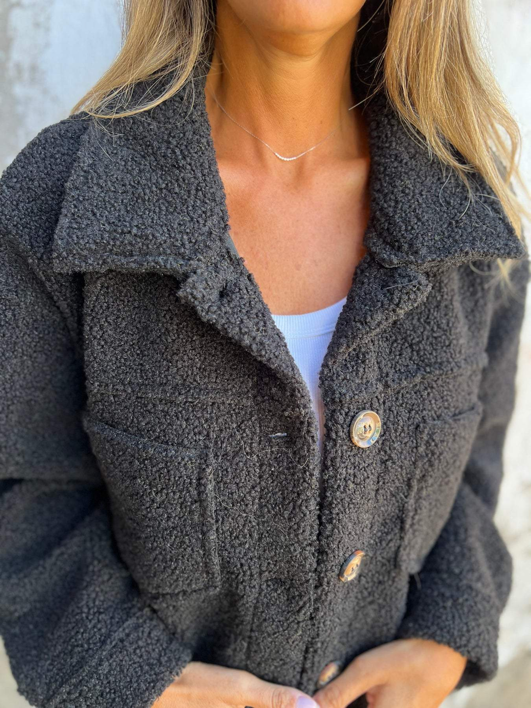 Manteau Teddy d'Hiver pour Femmes | Manches Longues