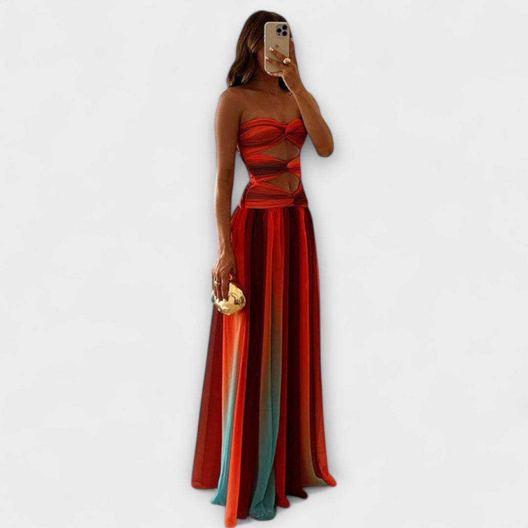 Laney - Robe maxi à épaules dénudées