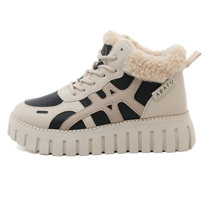 Baskets montantes pour femmes avec doublure douce