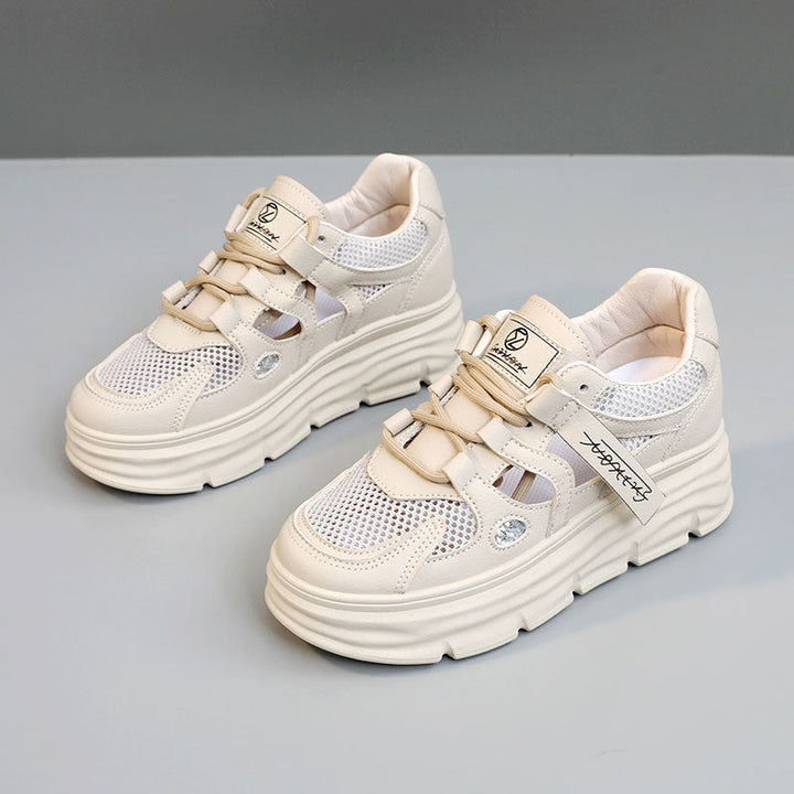 Baskets à plateforme sportives pour femmes avec un design époustouflant et fermeture velcro réglable
