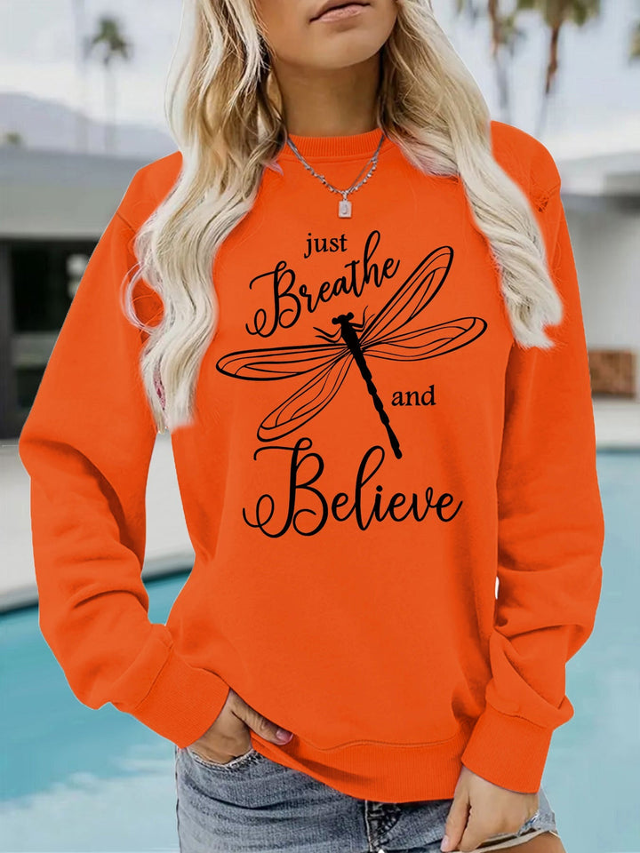 Sweatshirt pour femmes avec un motif inspirant de parapente et une coupe décontractée