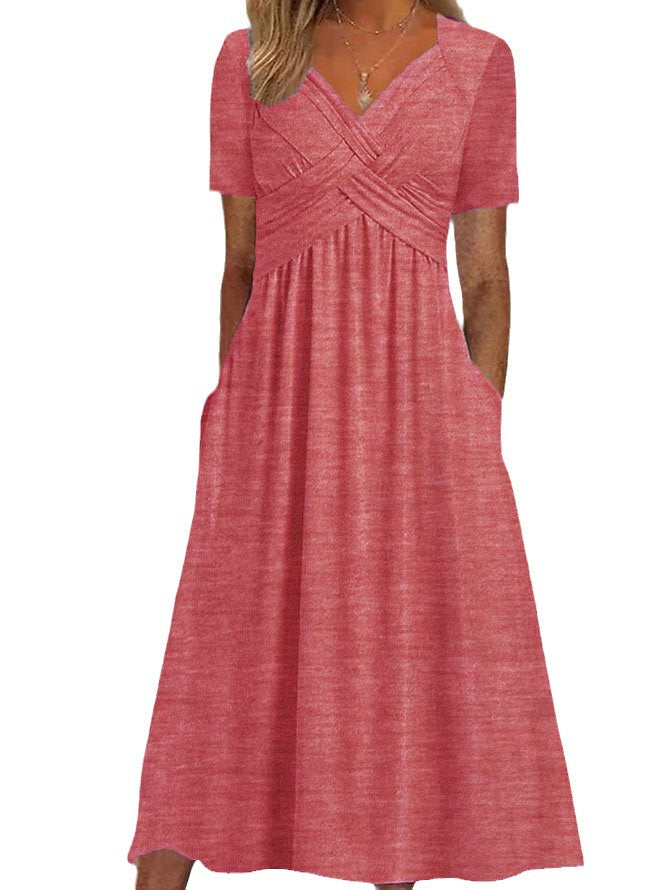 Maryjane | Robe Midi Femme | Décolleté en V