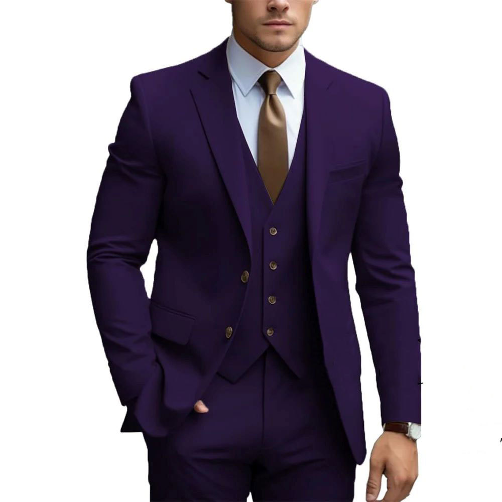 Costume de mariage trois pièces pour hommes | Avec gilet