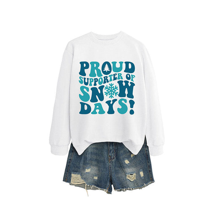 Sweatshirt pour femmes avec impression créative et coupe décontractée