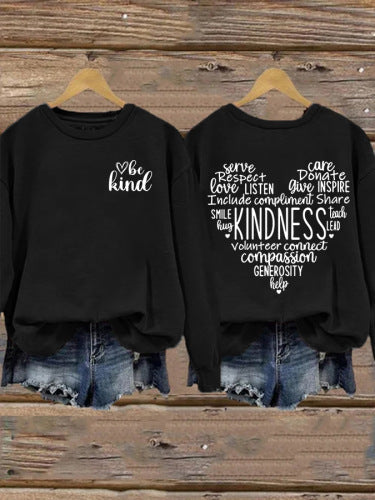 Sweatshirt pour femmes avec un design inspirant de froid et une coupe généreuse