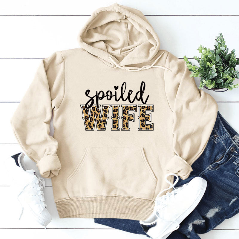Sweat à capuche pour femmes avec inscription créative et élégante