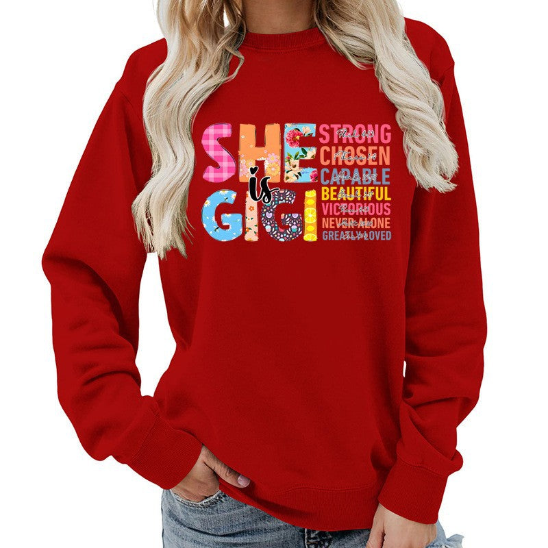 Sweat-shirt pour femmes avec design de texte inspirant
