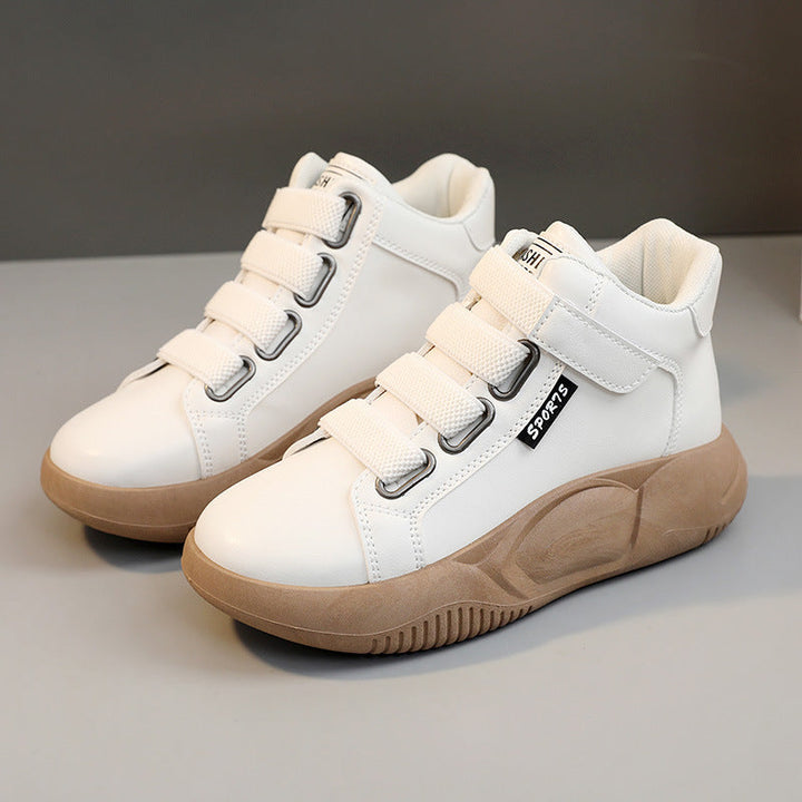 Baskets montantes sportives pour femmes avec lacets élastiques