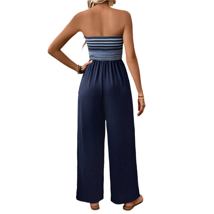 Belinda - Combinaison bandeau avec jambes larges