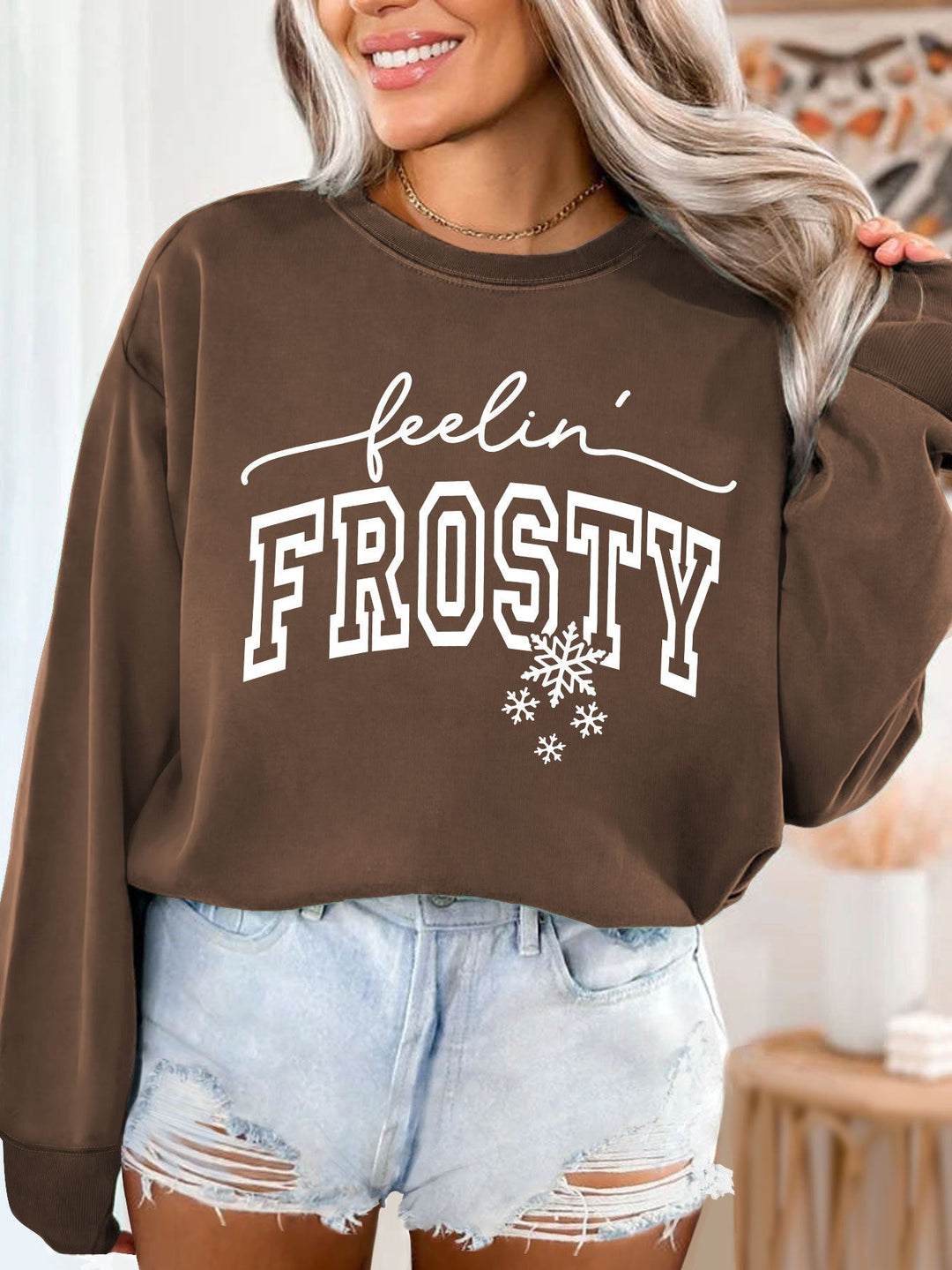 Sweat-shirt pour femmes avec impression graphique