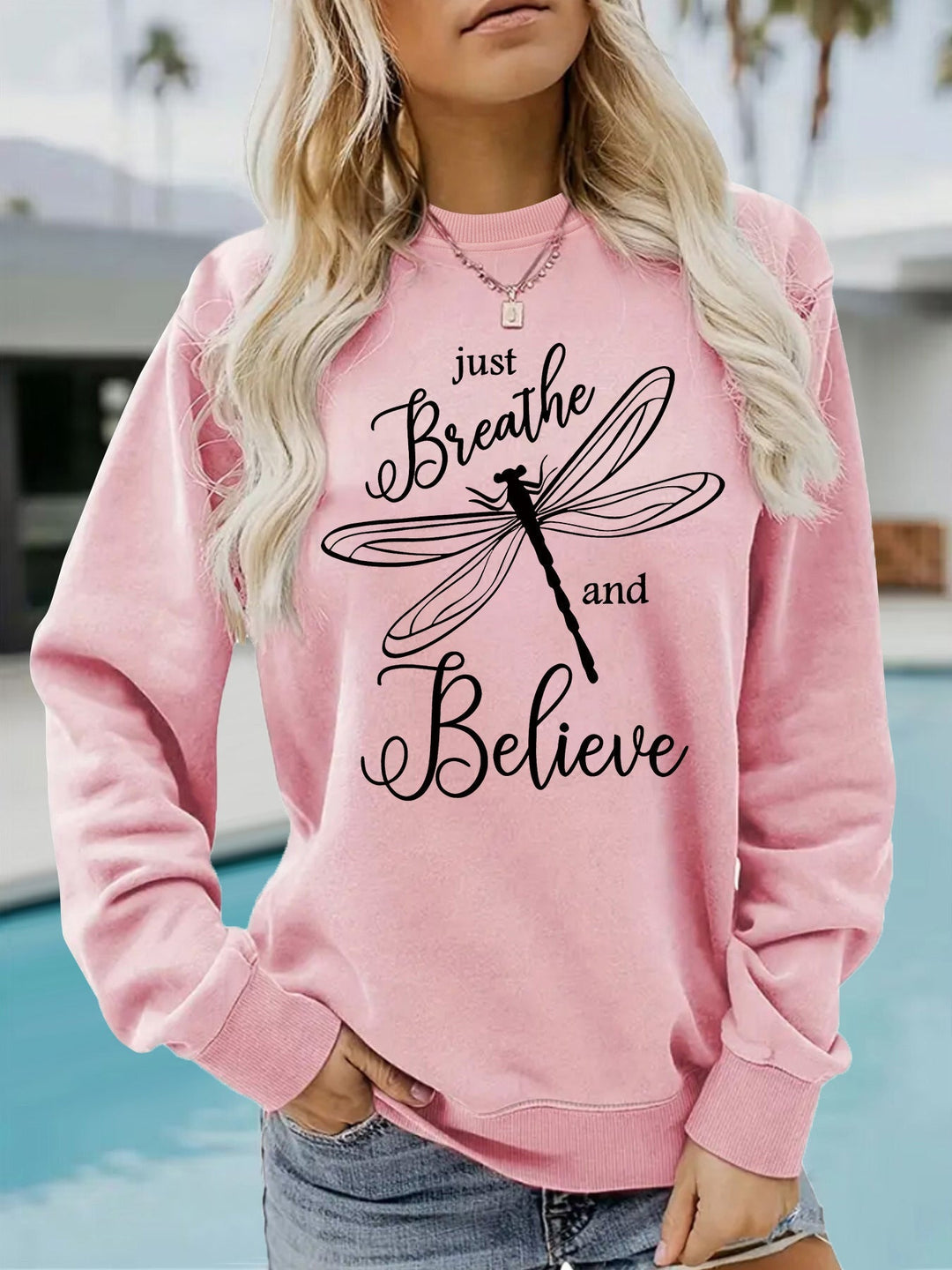 Sweatshirt pour femmes avec un motif inspirant de parapente et une coupe décontractée
