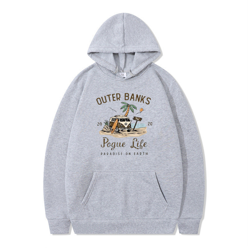 Sweat à capuche pour femmes avec design maritime et impression inspirante