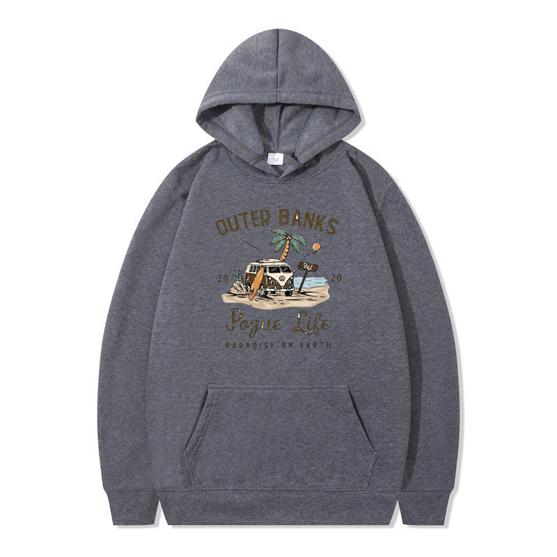 Sweat à capuche pour femmes avec design maritime et impression inspirante