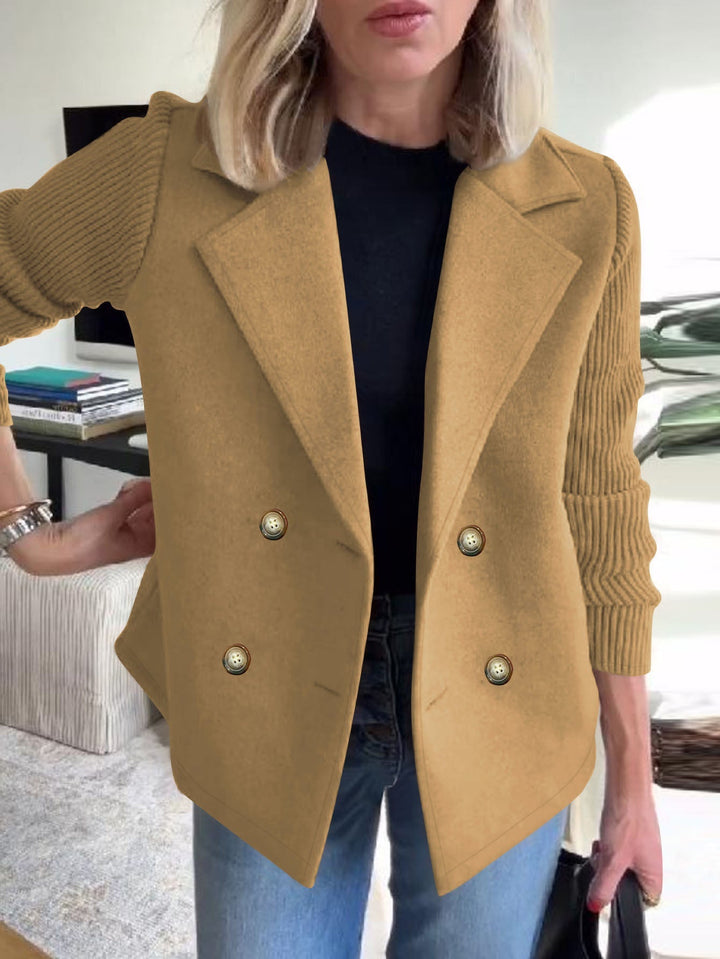 Blazer oversized élégant pour femmes avec double boutonnage et manches structurées