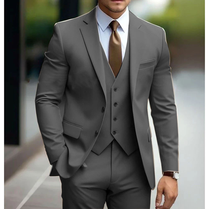 Costume de mariage élégant slim fit pour hommes | Veste, gilet et pantalon