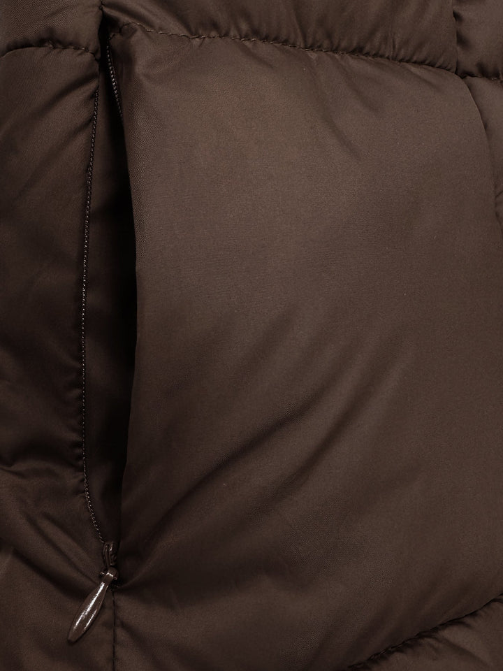 Manteau long en duvet pour femmes avec capuche