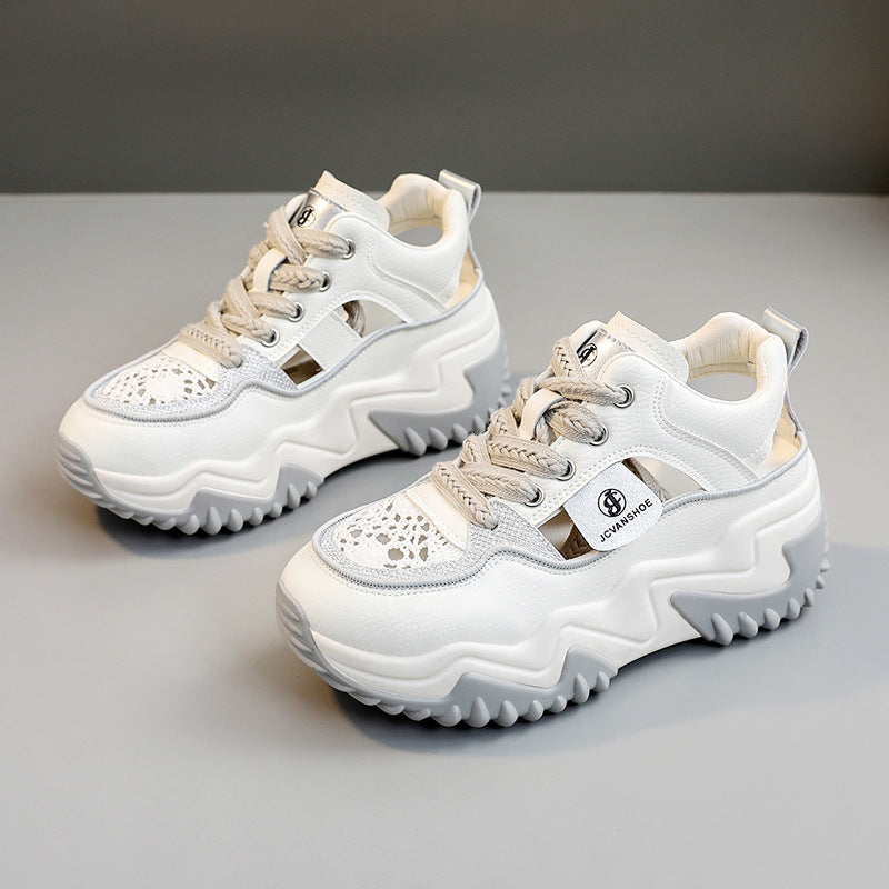Baskets Chunky Femme à la Mode avec Tige Respirante