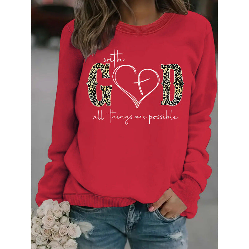 Sweatshirt pour femmes avec design de mode créatif et message motivant