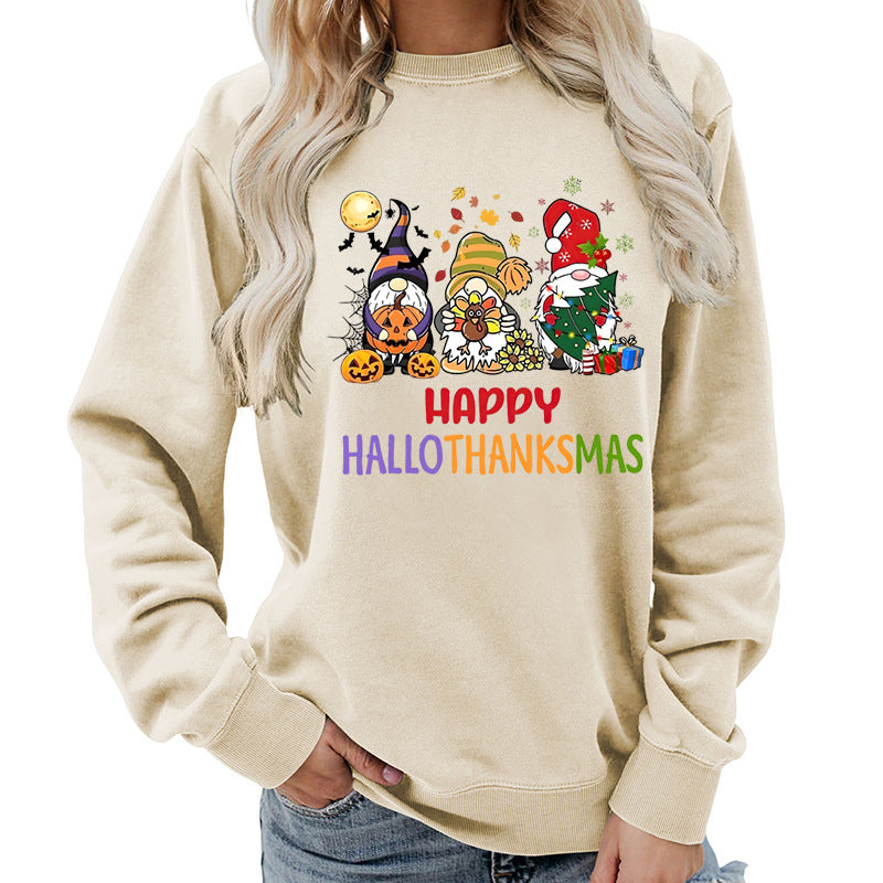 Sweatshirt pour femmes avec un design de fête joyeux
