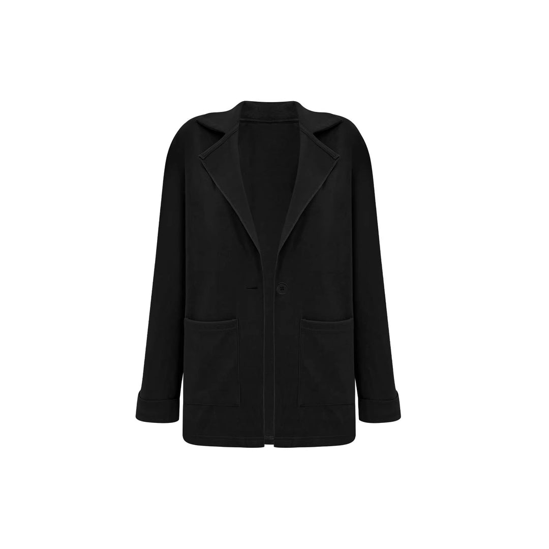 Veste blazer oversize à la mode pour femmes avec poches pratiques