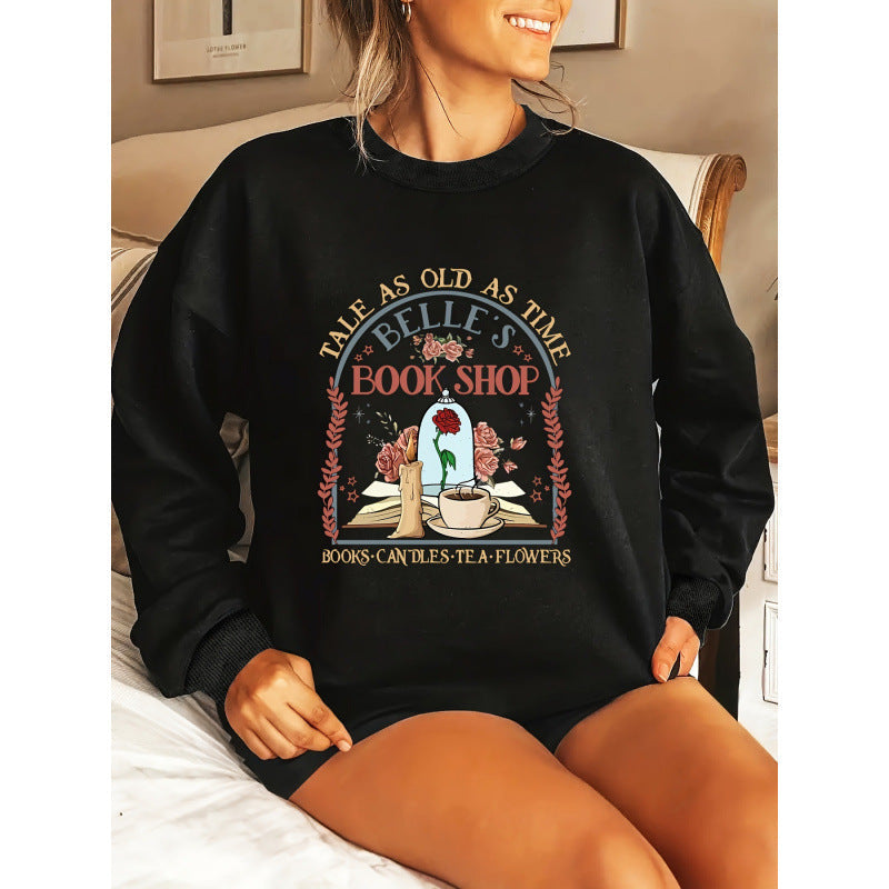 Sweatshirt pour femmes avec un motif unique de librairie