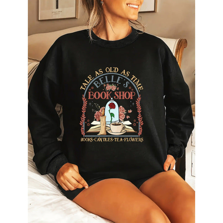 Sweatshirt pour femmes avec un motif unique de librairie