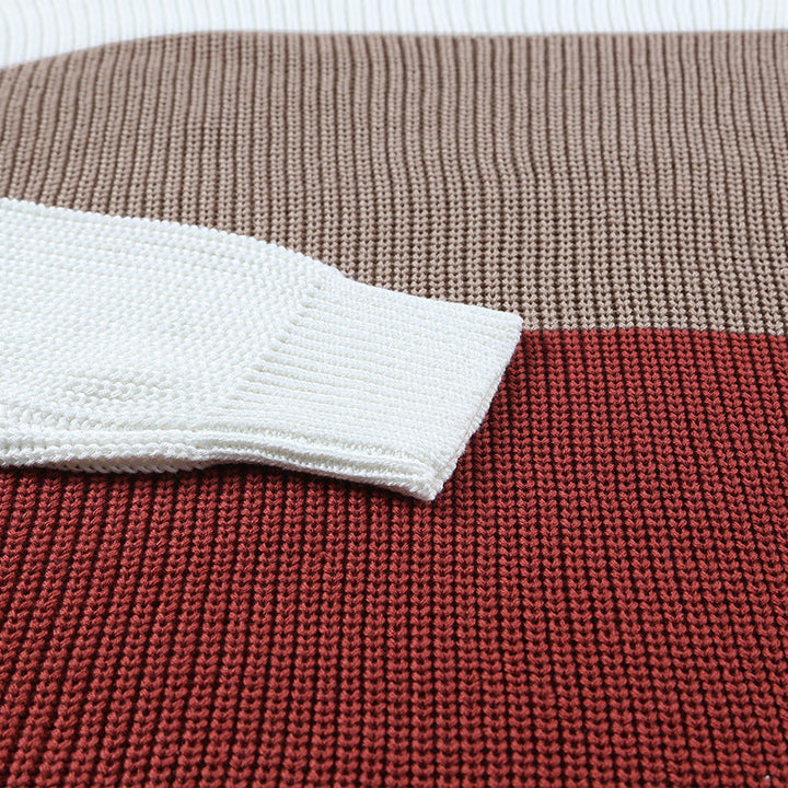 Pull en Tricot FARBLOCK pour Femmes | STYLE MODERNE ET CONFORTABLE