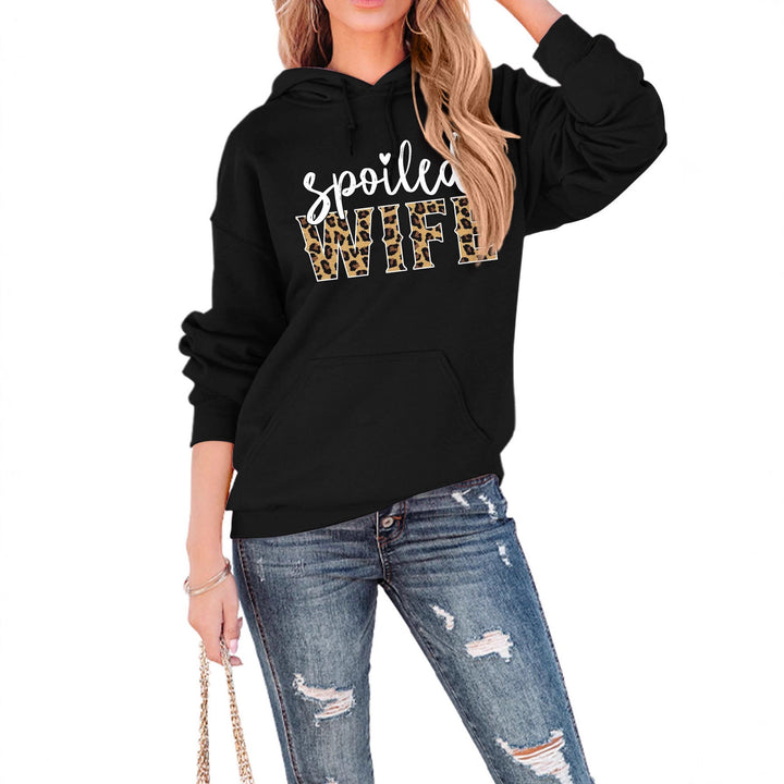 Sweat à capuche pour femmes avec inscription créative et élégante