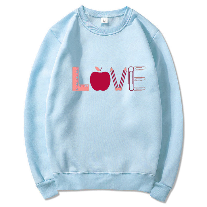 Sweat-shirt pour femmes avec un motif Love créatif