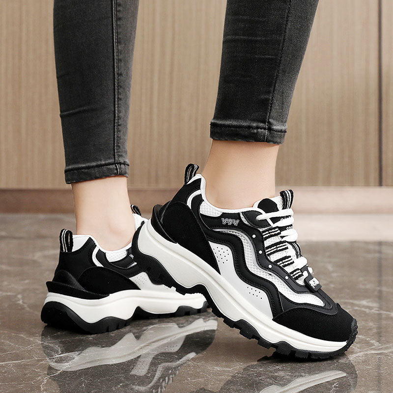 Baskets Chunky tendance pour femmes avec mesh respirant et semelle stable