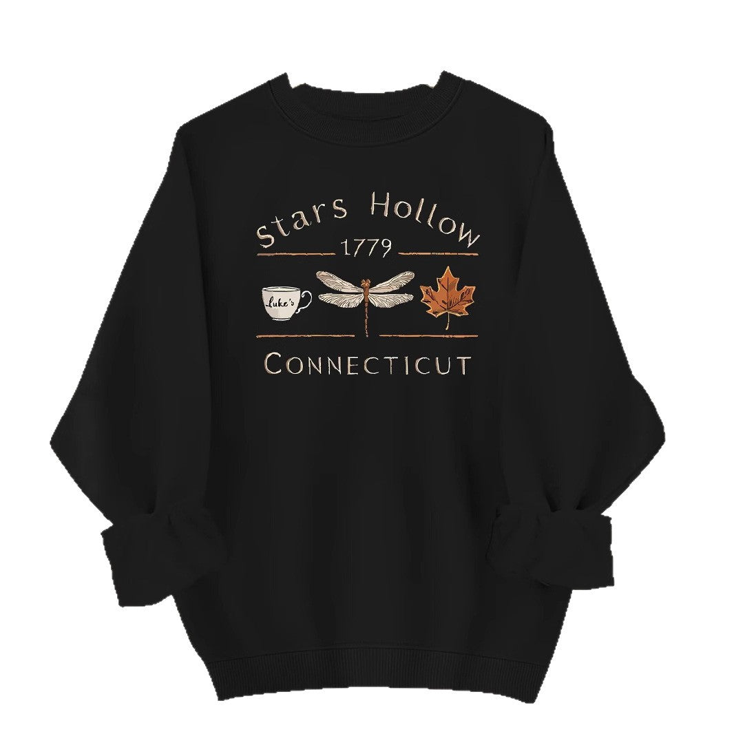 Sweatshirt pour femmes avec un motif créatif de Stars Hollow