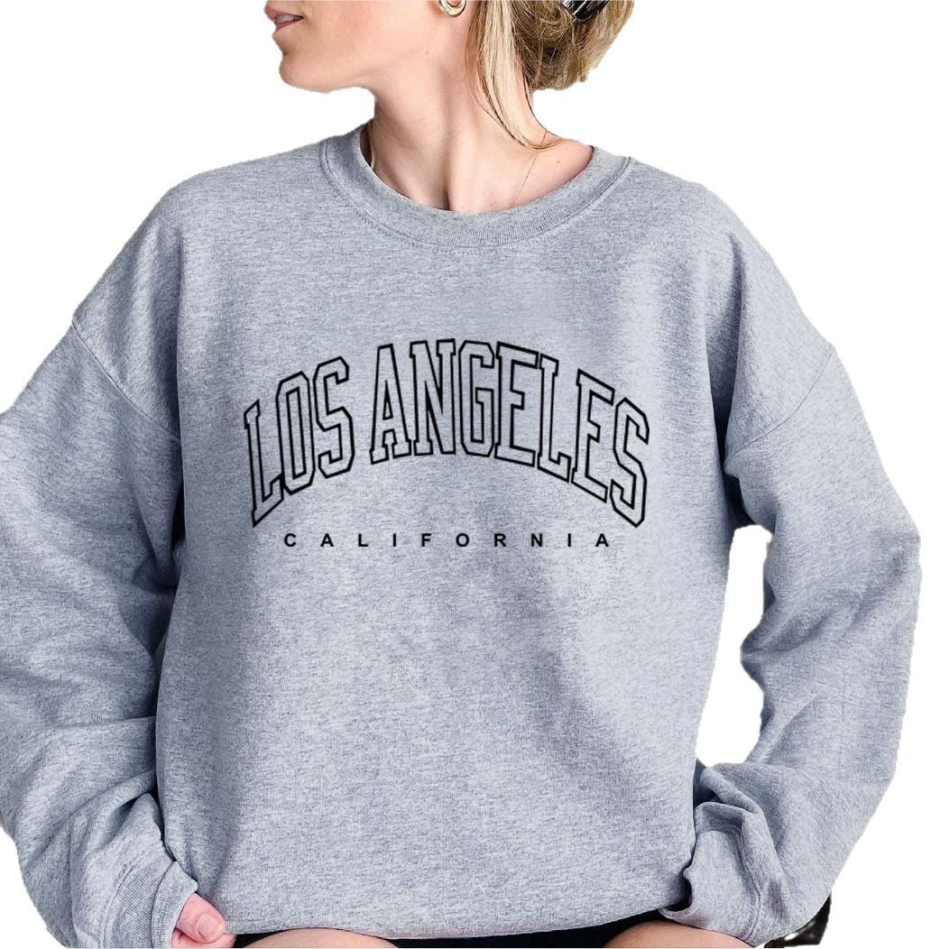 Sweatshirt pour femmes avec inscription créative et coupe décontractée