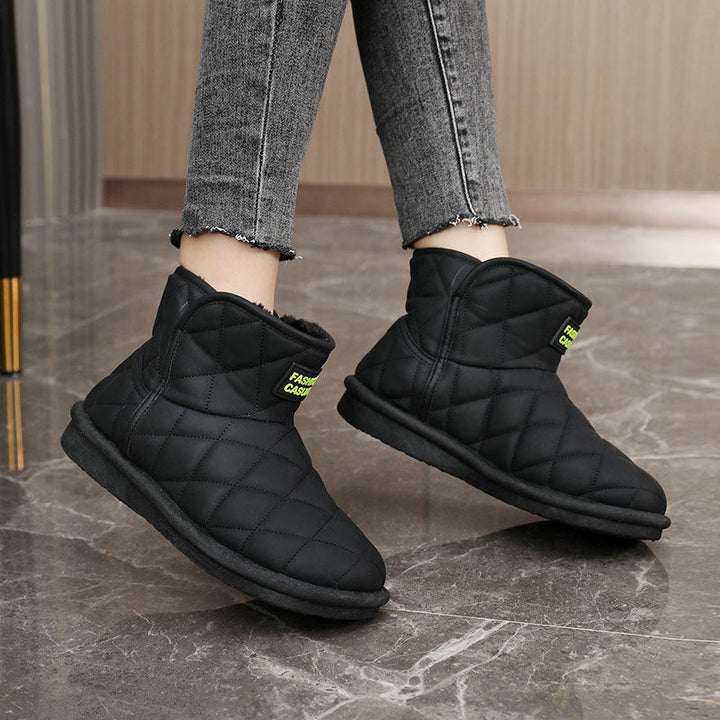 Bottes d'hiver chaudes et doublées pour femmes