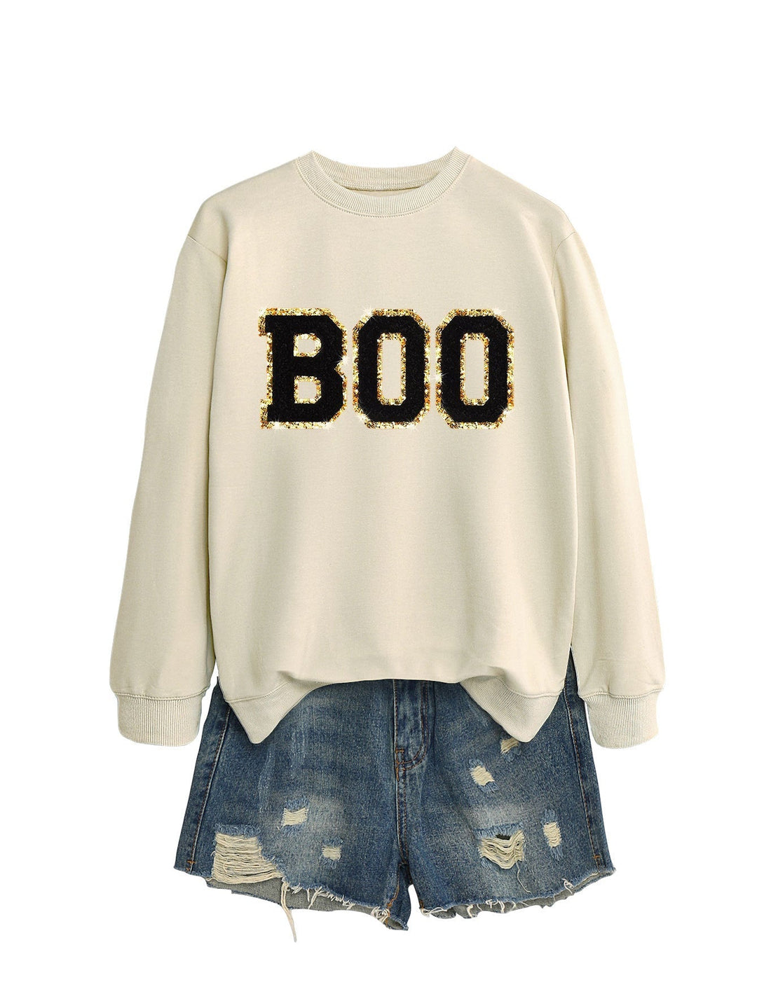 Sweatshirt pour femmes avec impression scintillante