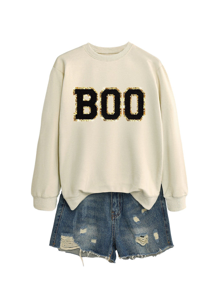 Sweatshirt pour femmes avec impression scintillante