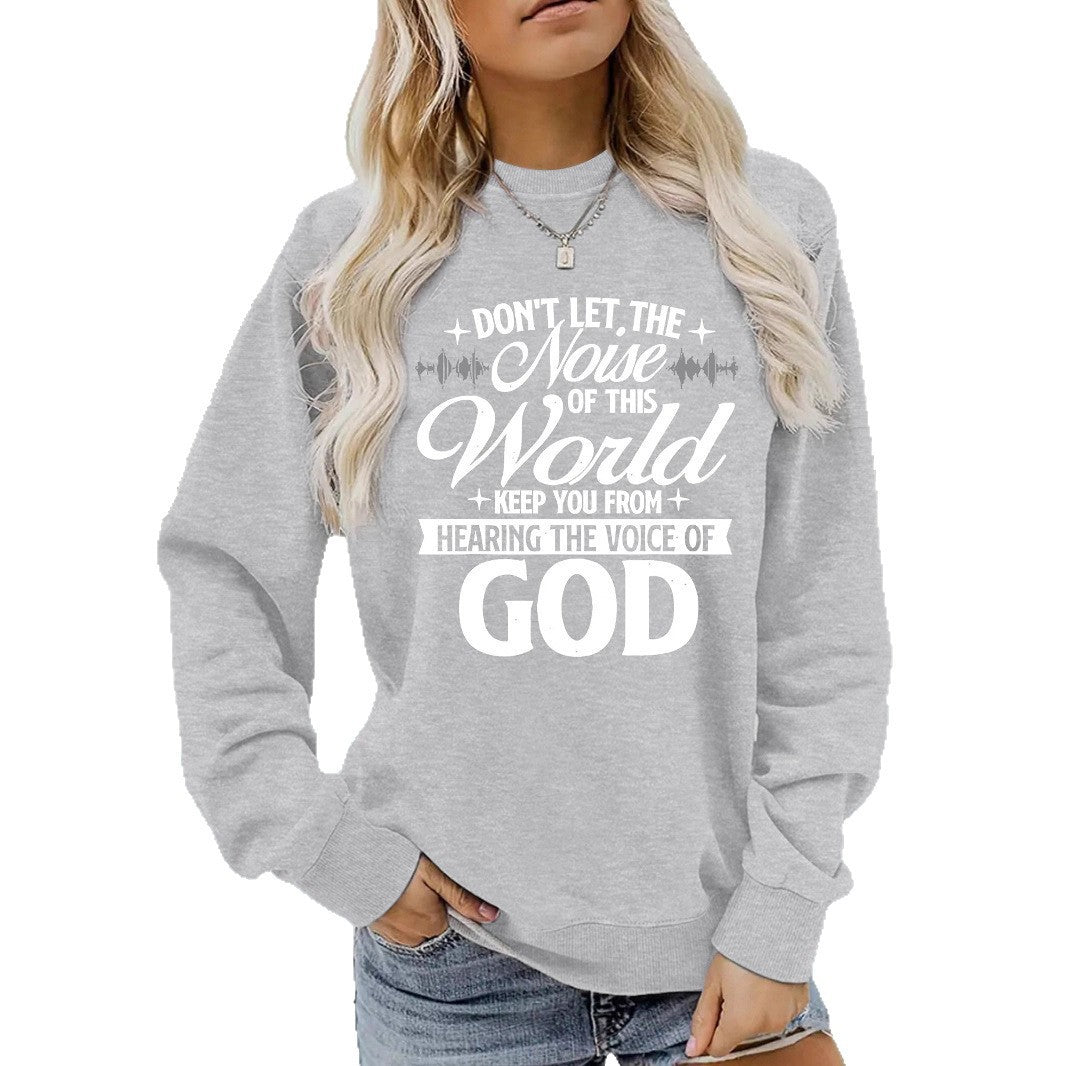 Sweatshirt pour femmes avec impression inspirante et coupe confortable