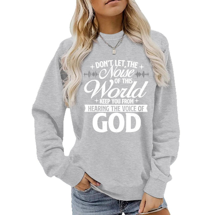Sweatshirt pour femmes avec impression inspirante et coupe confortable