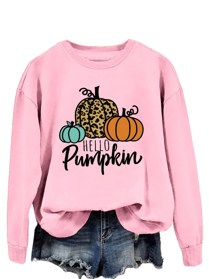 Sweatshirt pour femmes avec motif automnal créatif et coupe décontractée
