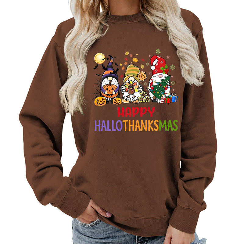 Sweatshirt pour femmes avec un design de fête joyeux