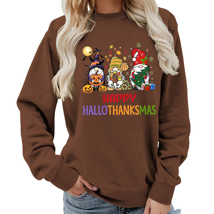 Sweatshirt pour femmes avec un design de fête joyeux