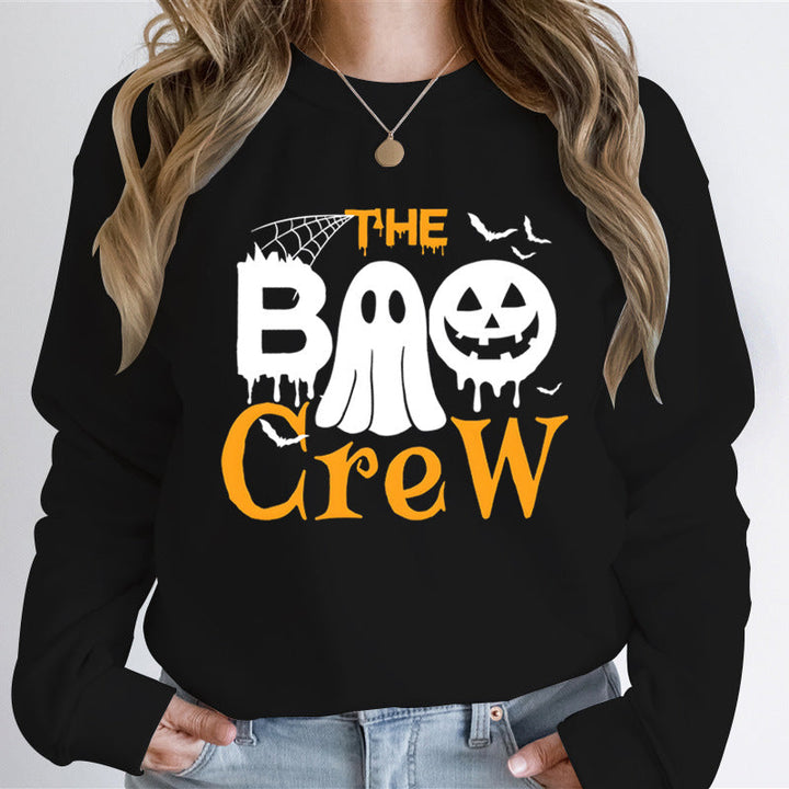 Sweatshirt pour femmes avec thème Halloween et impression graphique créative