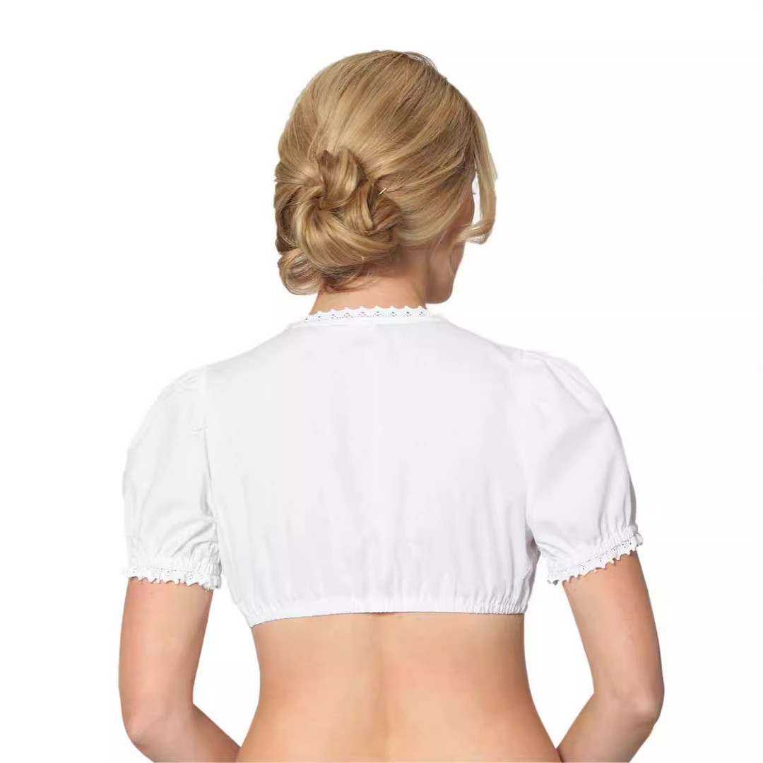Blouse Dirndl Blanche pour Femmes Oktoberfest