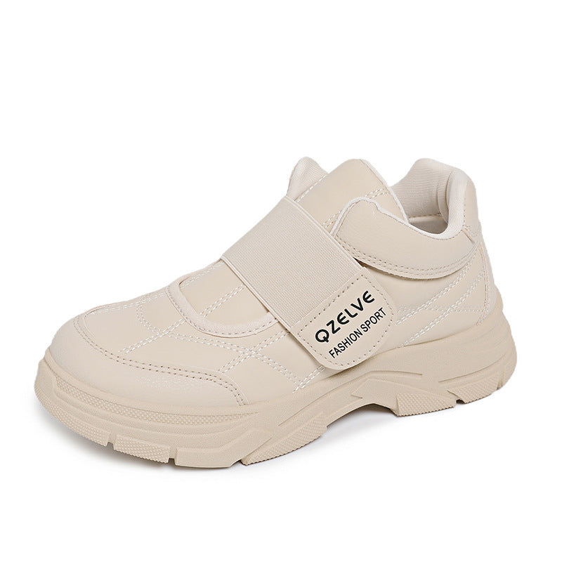 Baskets Sportives pour Femmes avec Tige en Velours Antidérapant et Système de Velcro Confortable