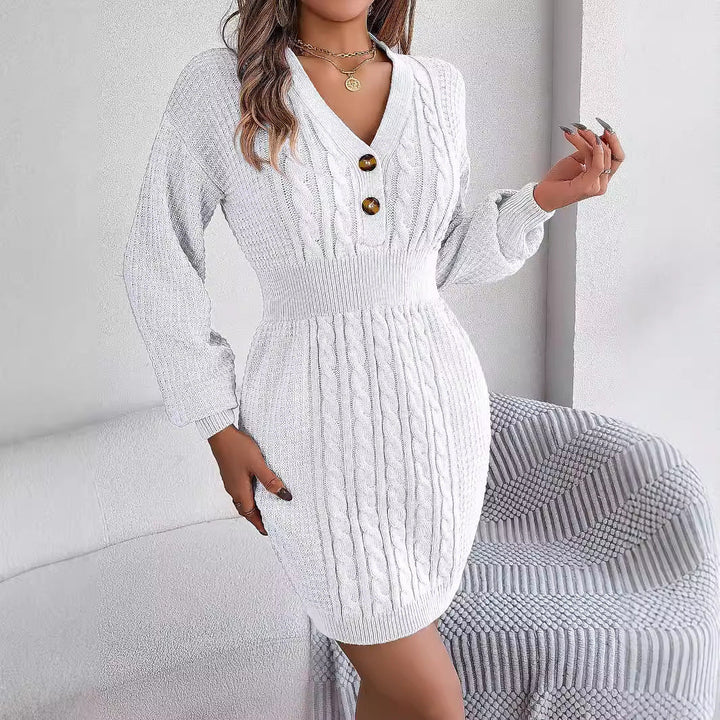 Mira | Robe tricotée ajustée pour femmes moderne et élégante