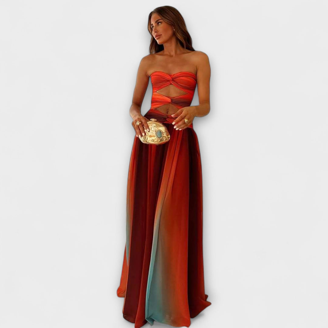 Laney - Robe maxi à épaules dénudées