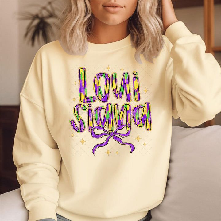 Sweatshirt pour femmes avec inscription créative et intérieur doux