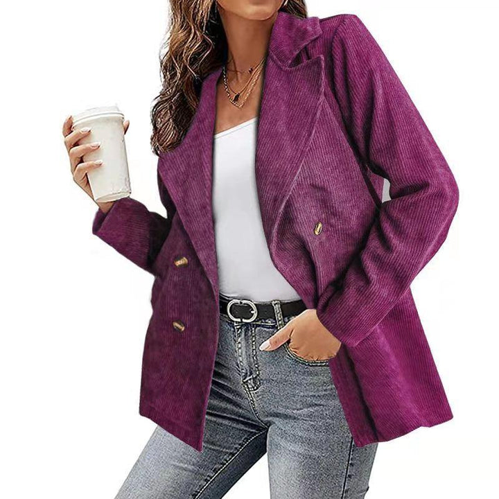 Manteau double boutonnage pour femmes