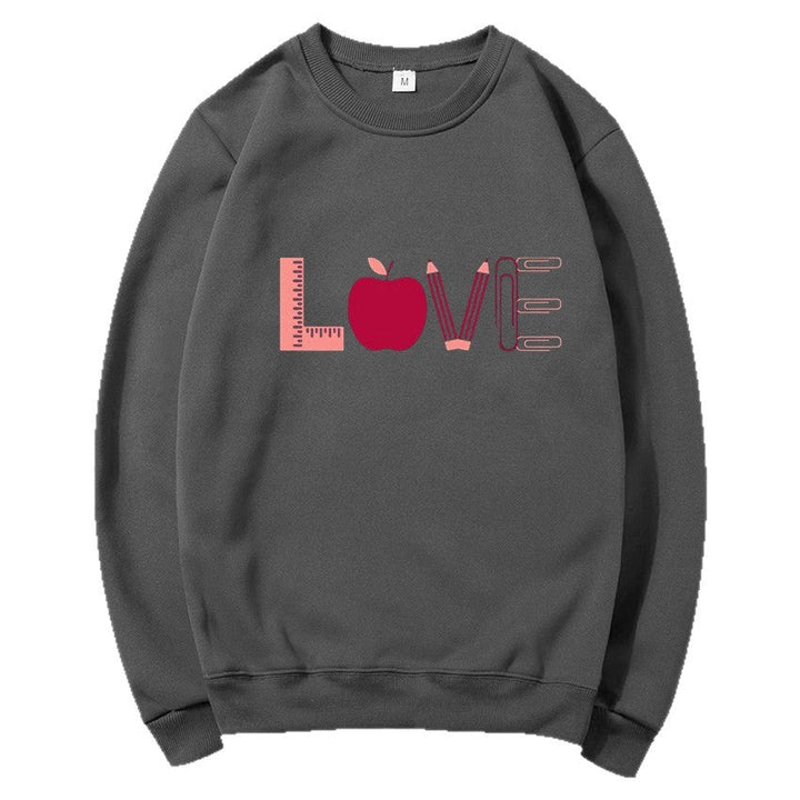 Sweat-shirt pour femmes avec un motif Love créatif
