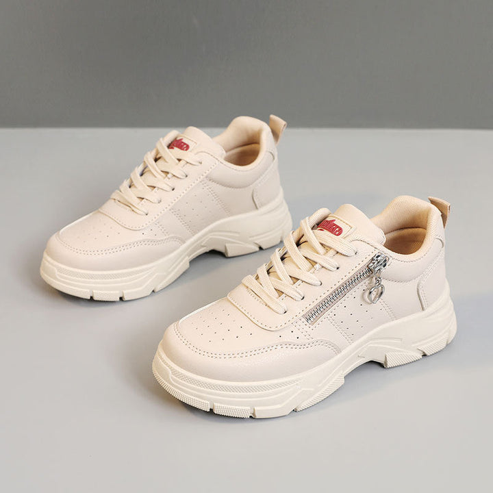 Baskets Sportives pour Femmes avec Application de Fermeture Éclair Tendance et Semelle Confortable