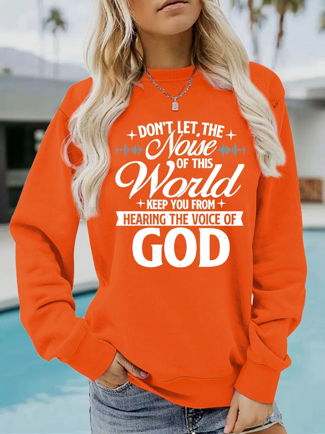 Sweatshirt pour femmes avec impression inspirante et coupe confortable
